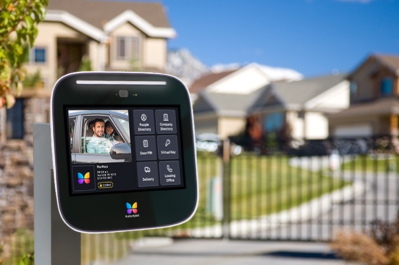 Gated community with a Butterfly Access Control system at the gate